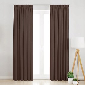 Sötétítő Függöny Szalaggal 145X280 Világos Barna