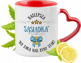 Piros Bögre Szomszédnőnek Szív Alakú Füllel Ajándék