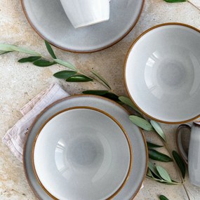 Mäser 8 darabos sekély és mély tányér szettSMOKY'S – szürke