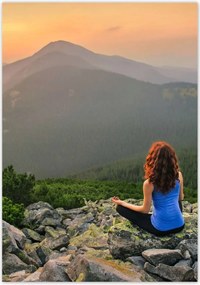 Poszterek 70x100 Elmélkedések a hegyekben