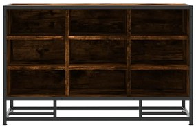 cipőpad füstölt tölgy 84x40x53,5 cm fából és fémből készült