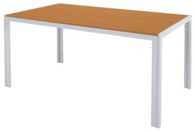 Zondo Kerti asztal BANTO (fehér acél + tölgy) (4-6 főre). 1091742