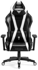 Gamer szék Diablo X-Horn 2.0 Átlagos méret, Fekete-fehér