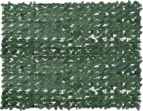 vidaXL sötétzöld leveles erkélyparaván 200 x 150 cm