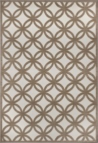 Nappali szőnyeg 200x285cm bézs mintás, 3d kivágott minta