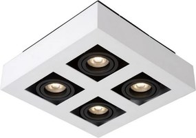 LUCIDE 09119-21-31 XIRAX Kocka Mennyezeti Lámpa Fehér, Fekete GU10 IP20