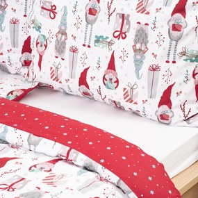 4Home Pamut ágynemű Christmas Elf , 140 x 200 cm, 70 x 90 cm