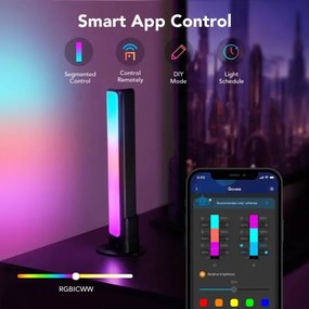 Govee - 2 db Flow Plus SMART LED TV & Gaming RGBICWW Wi-Fi szett