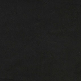 vidaXL ágykeret matrac nélkül Fekete 140x220 cm Bársony