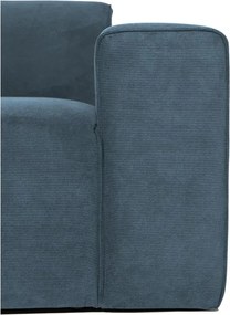 Kék kordbársony kanapé modul (jobb oldali) Sting – Scandic