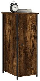 füstös tölgy színű szerelt fa éjjeliszekrény 32x42x80 cm