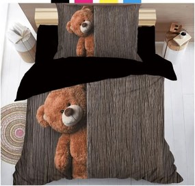 3D mikroszálas ágyneműhuzat BARNA MEDVE