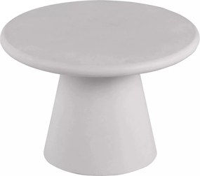 Clav kerek dohányzóasztal 60 cm - világosszürke