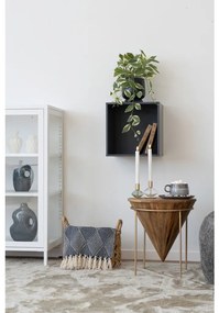 Gyertyatartó, üveg/fém, átlátszó/zöld 2 db