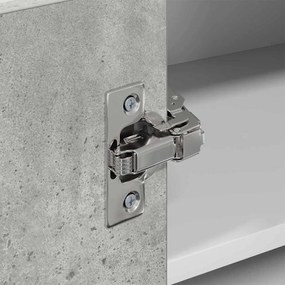 Függő szekrény Riga Beton szürke és fehér 57 x 57 x 40 cm