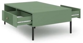 LUE dohányzóasztal zöld/fekete