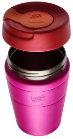 Rózsaszín termobögre 454 ml Helix Thermal Afterglow L – KeepCup
