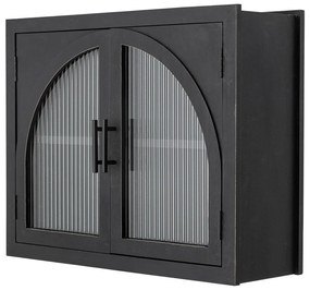 Fekete jegenyefenyő függő tálalószekrény 62x49x23 cm Lario – Bloomingville