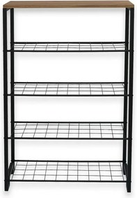 Nancy Atlantic Pine and Black cipősszekrény