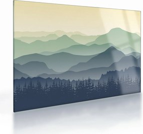 Üveg kép - Forest Mountain (70x50 cm)