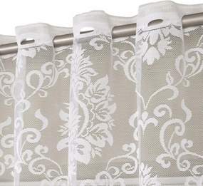 Jacquard függöny készre szerelve Apolonia 140x230 fehér