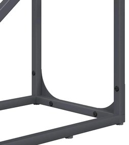 antracitszürke hidegen hengerelt acél tűzifatároló 40x25x100 cm