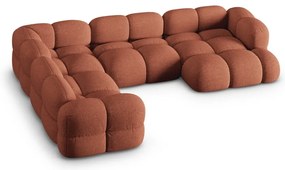 Téglavörös sarokkanapé (bal oldali-U alakú) Loretto – Cosmopolitan Design