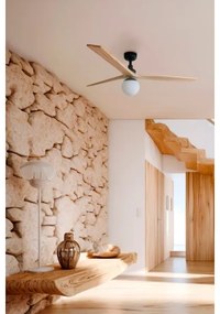 FARO 34283WT-11L+KLIMM 1xE27/15W/230V fenyő/fekete 125 cm WT+DO ventilátor