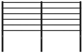 fekete fém fejtámla 140 cm
