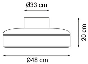 Fehér LED mennyezeti lámpa Robotto – SULION