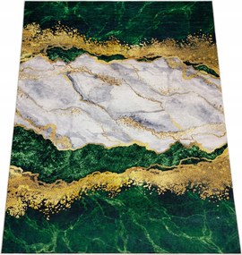 Szőnyeg 60x100 Márvány Csúszásgátló Zöld Loft Modern Divatos Szoba