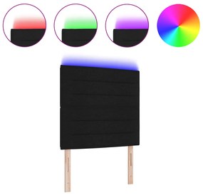 LED fejvég vonal dizájn fekete 100 cm szövet