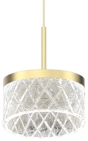 LED Csillár zsinóron ELEGANCE LED/9W/230V átm. 15 cm arany