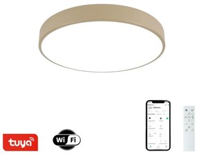 Brilagi - LED dimmelhető lámpatest POOL SMART LED/48W/230V átm. 40 cm Wi-Fi Tuya bézs +távirányító