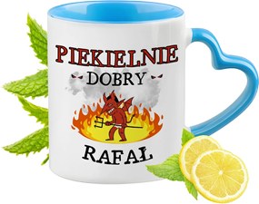 Raffaelnek Kék Bögre Szív Alakú Füllel Ajándék