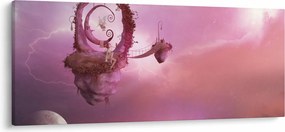 Kép - Tündér egy lebegő szigeten (120x50 cm)