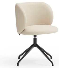 Bézs kárpitozott étkezőfotel Mogi – Teulat