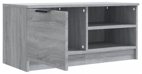 szürke sonoma színű szerelt fa TV-szekrény 80 x 35 x 36,5 cm