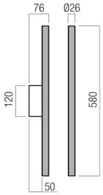 Redo 01-4057 - Fényerőszabályozható LED fali lámpatest NIKOS LED/10W/230V fehér