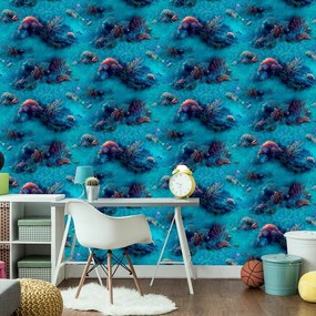 Arthouse Signature 2 Under The Sea kék halas papír tapéta – 923808