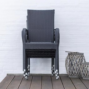 PARIS Kerti rattan szék szett - 6 db