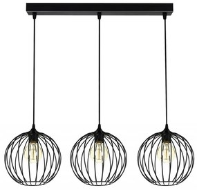 Csillár zsinóron MATT 3xE27/60W/230V