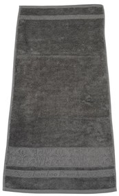 Törülközők bambusz antracitszürke klasszikus 50x90cm TiaHome