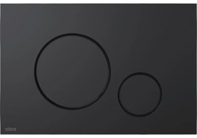 Vezérlőgomb Alca műanyagból fekete színben matt felülettel M678