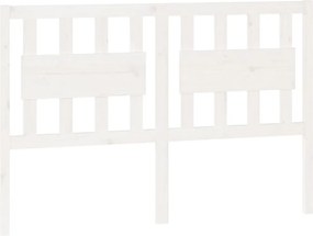 vidaXL fehér tömör fenyőfa ágyfejtámla 125,5 x 4 x 100 cm