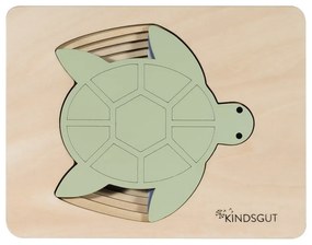 Fa formabeillesztős puzzle Turtle – Kindsgut