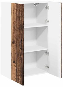Fali konyhaszekrény polcokkal Öreg fa 60 x 31 x 100 cm Faanyag