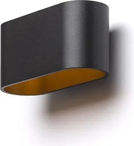 RENDL MARIO matná černá/zlatá 230V LED G9 5W