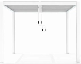LUXE pergola 3x4m fehér LED világítással