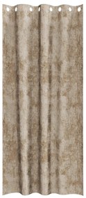 prémium poliészter függöny 2 db szemfüggönnyel Sampanye 225x140 cm